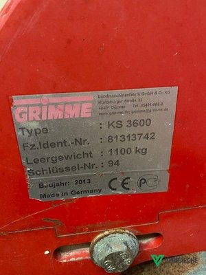 Broyeur de fanes Grimme KS 3600